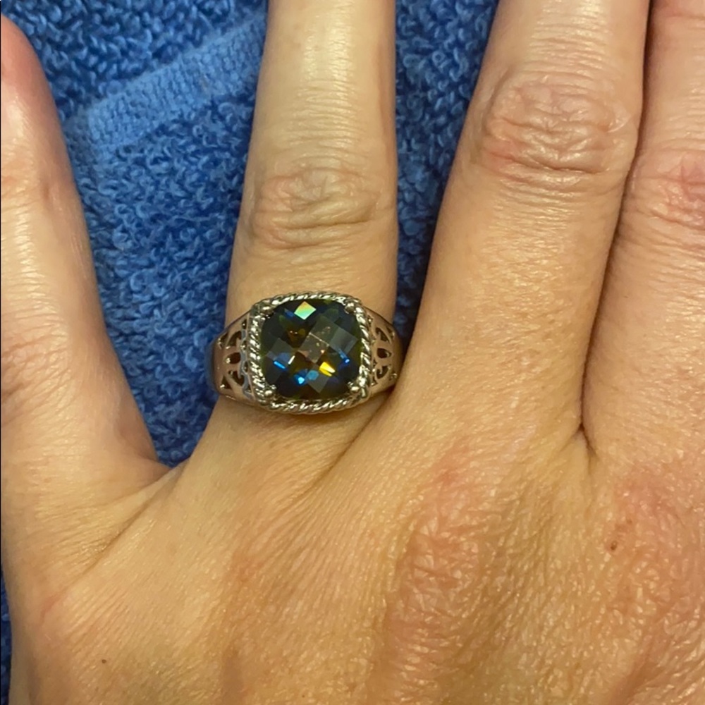 Mystic Topaz Sterling Silver Ring